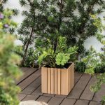 Ophando Square Planter | Elegant Wooden Square Planter for Indoor & Outdoor Use