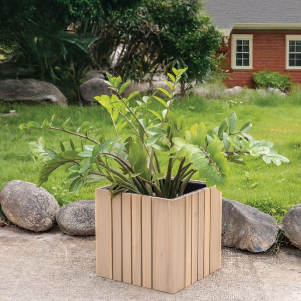Ophando Square Planter | Elegant Wooden Square Planter for Indoor & Outdoor Use