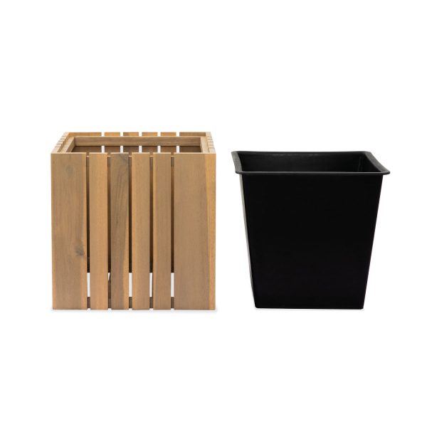 Ophando Square Planter | Elegant Wooden Square Planter for Indoor & Outdoor Use