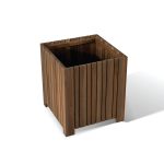 Ordland Square Planter | Modern Wooden Square Planter for Indoor & Outdoor Spaces