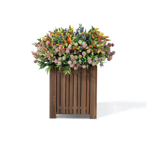 Ordland Square Planter | Modern Wooden Square Planter for Indoor & Outdoor Spaces