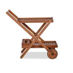 Oshegan Wooden Trolley – Elegant Rolling Cart for Serving and Storage