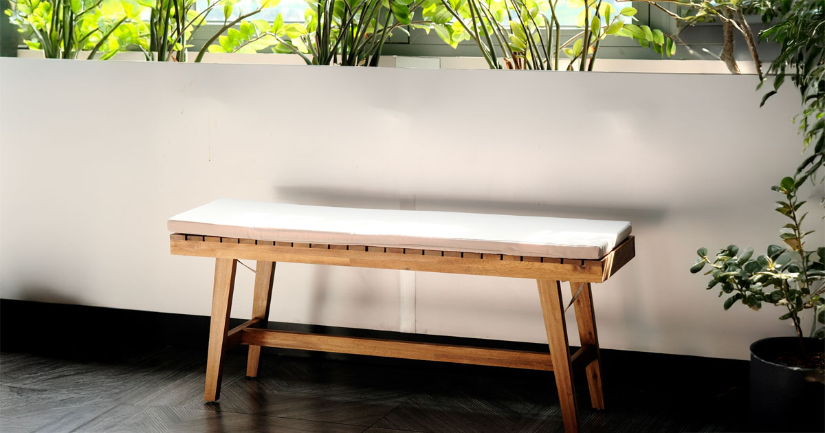 Patio Wise Acacia Wooden Bench