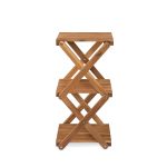 Qreka 3-Tier Wooden Folding Shoe Rack – Compact, Foldable & Stylish Storage Solution