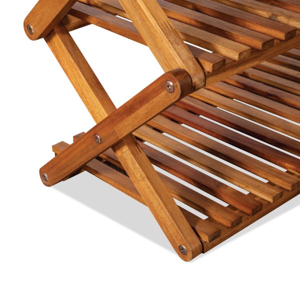 Qreka 4-Tier Wooden Folding Shoe Rack – Space-Saving & Durable Storage Solution