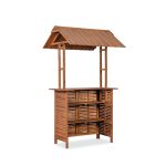 Tiki Acacia Bar Set – Stylish Outdoor Bar Set with Durable Solid Wood Design