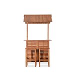 Tiki Acacia Bar Set – Stylish Outdoor Bar Set with Durable Solid Wood Design