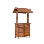 Tiki Acacia Bar Set – Stylish Outdoor Bar Set with Durable Solid Wood Design