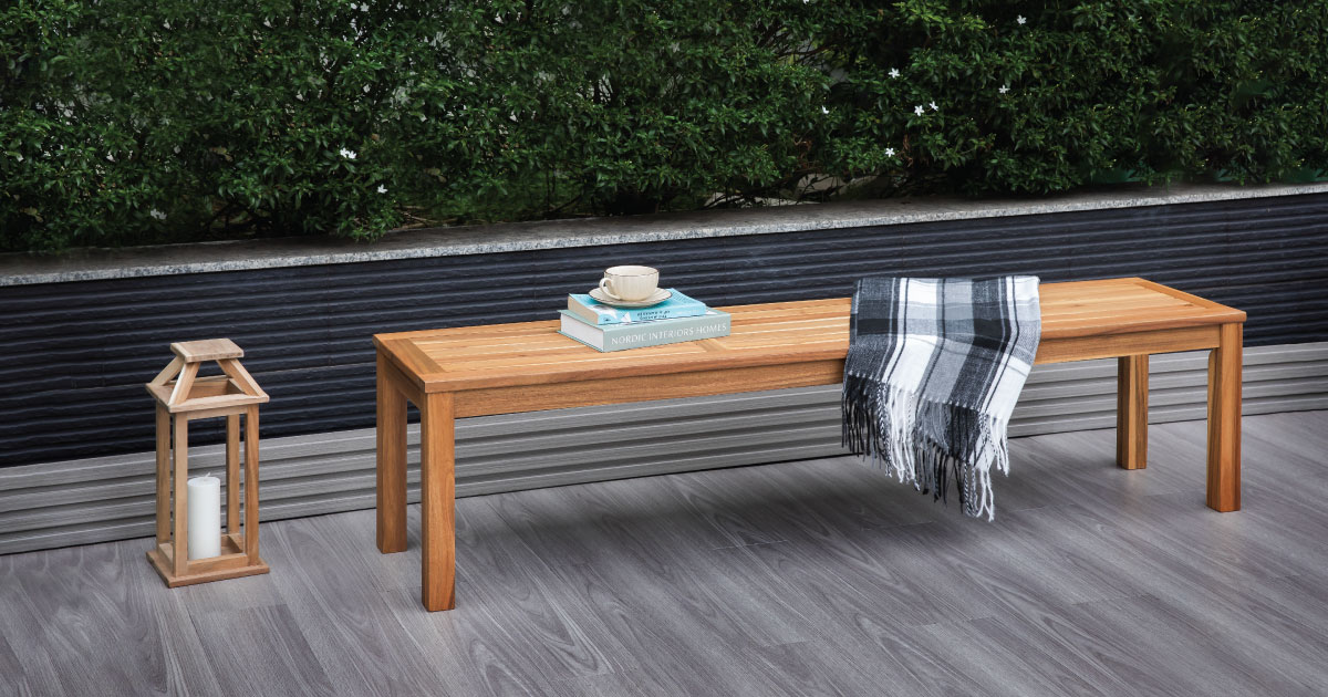 Ubronio Acacia Wooden Bench