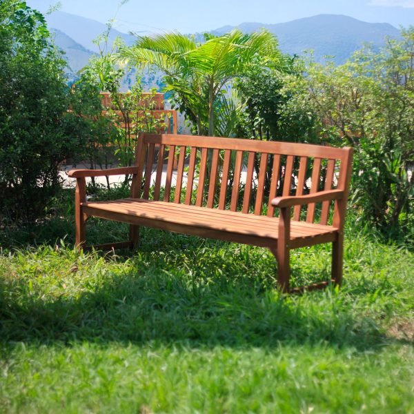 Warwick 4-Seat Bench – Spacious and Elegant Solid Wood Bench for Outdoor & Indoor Living