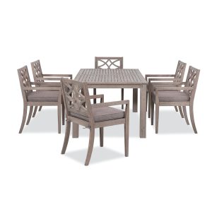 Weather Grey Lillian 7-Piece Outdoor Dining Set