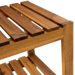 Wifby Wooden 4-Tier Bath Stand – Elegant Storage for a Neat and Organized Bathroom