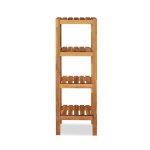 Wifby Wooden 4-Tier Bath Stand – Elegant Storage for a Neat and Organized Bathroom