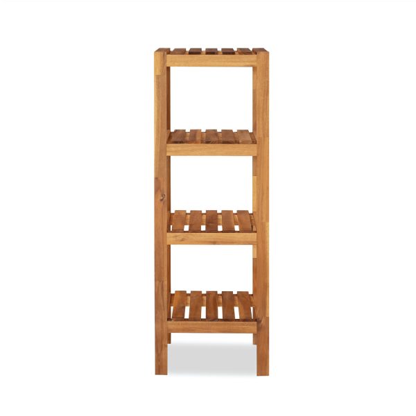 Wifby Wooden 4-Tier Bath Stand – Elegant Storage for a Neat and Organized Bathroom