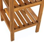 Wifby Wooden 4-Tier Bath Stand – Elegant Storage for a Neat and Organized Bathroom