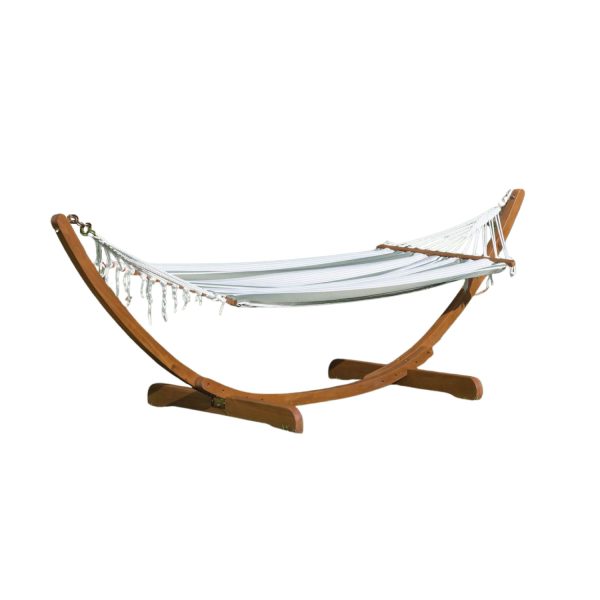 Wooden Hammock | Elegant Wooden Frame Hammock for Garden & Patio Relaxation