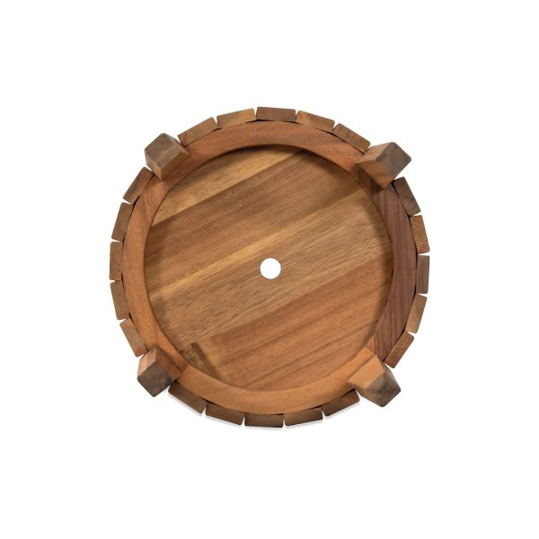 Wooden Round Planter With Legs | Modern Raised Wooden Planter for Indoor & Outdoor Use