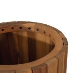 Wooden Round Planter With Legs | Modern Raised Wooden Planter for Indoor & Outdoor Use