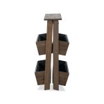 Yegate Flower Planter | Elegant Wooden Planter for Indoor and Outdoor Use