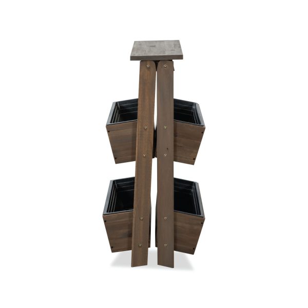 Yegate Flower Planter | Elegant Wooden Planter for Indoor and Outdoor Use