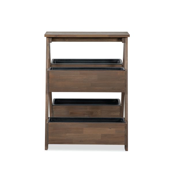 Yegate Flower Planter | Elegant Wooden Planter for Indoor and Outdoor Use