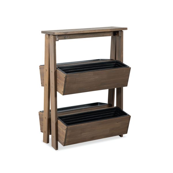 Yegate Flower Planter | Elegant Wooden Planter for Indoor and Outdoor Use