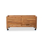 Zatol Rectangular Planter | Modern Wooden Planter Box for Indoor & Outdoor Spaces