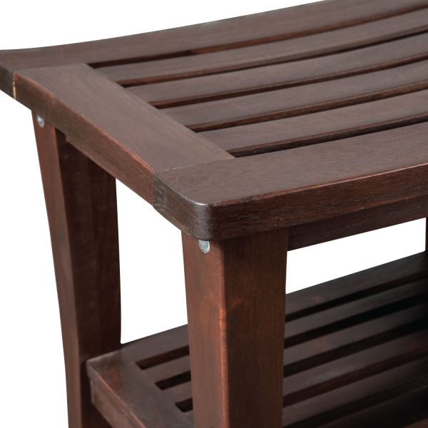Zlale Shower Bench – Elegant and Durable Wooden Bench for Bathroom Comfort