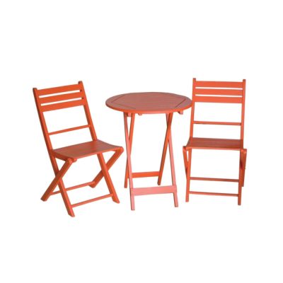 Patio Wooden Garden Table and Chair Set