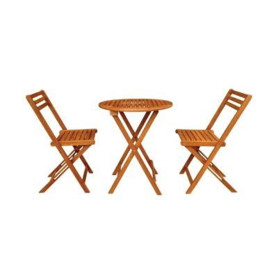 Bistro Wooden Garden table and chair set