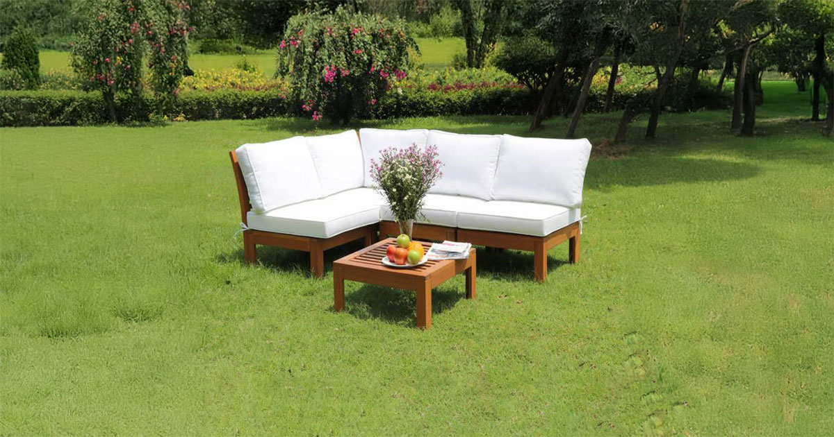 Cromary Corner Garden table and chair set