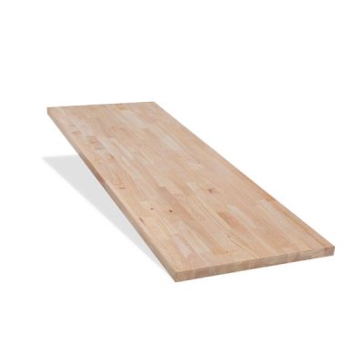 Unfinished Hevea Butcher Block Countertop 5ftx25in