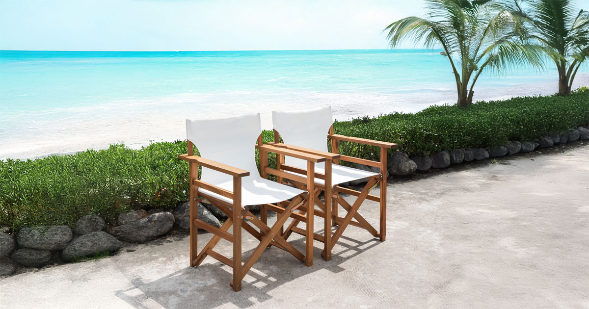 Acacia Wood Director Chair for Outdoor & Indoor Use 3 Acacia Wood Director Chair for Outdoor & Indoor Use