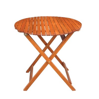 Round Wooden Garden Table