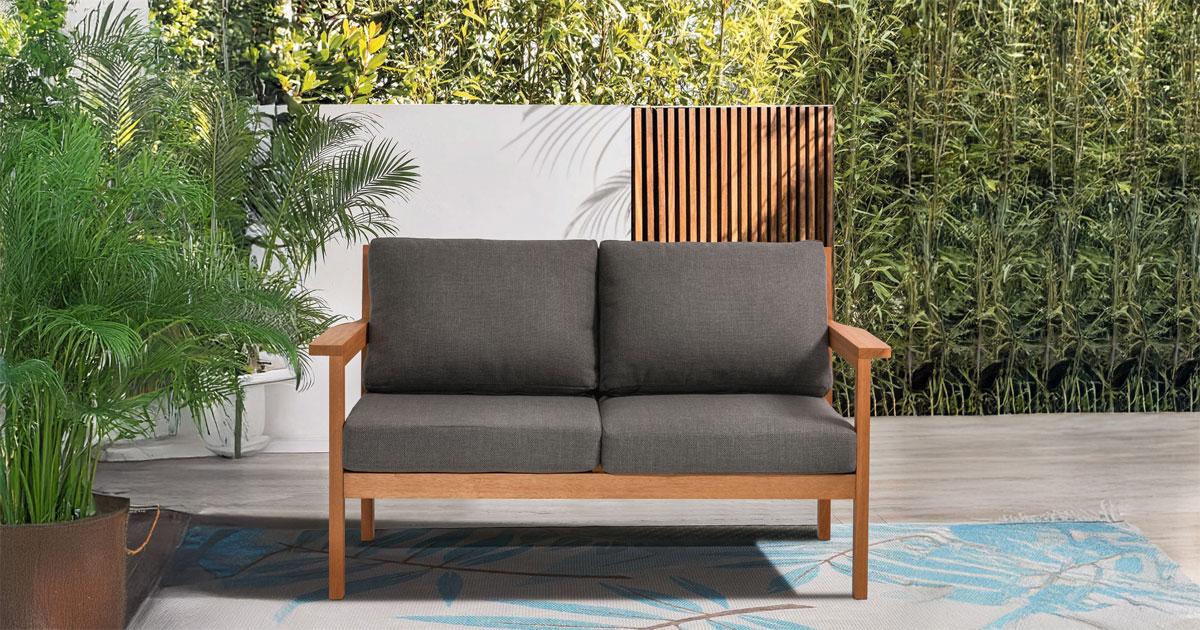 Eucalyptus Outdoor Loveseat
