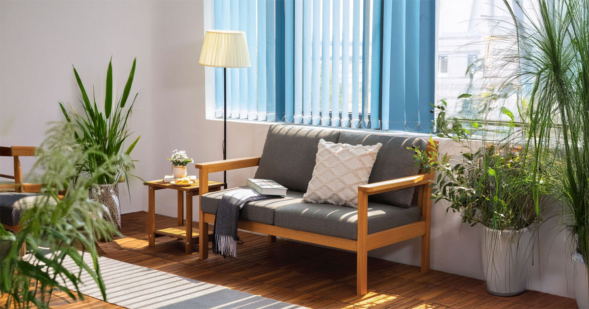 Eucalyptus Outdoor Loveseat