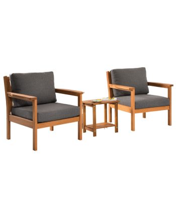 Eucalyptus Patio Chair with Cushion
