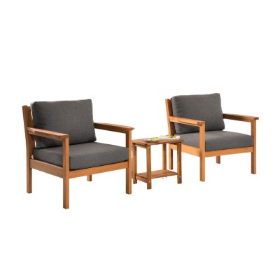 Eucalyptus Patio Chair with Cushion