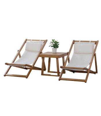 Park Beach Sun Lounger Table Set