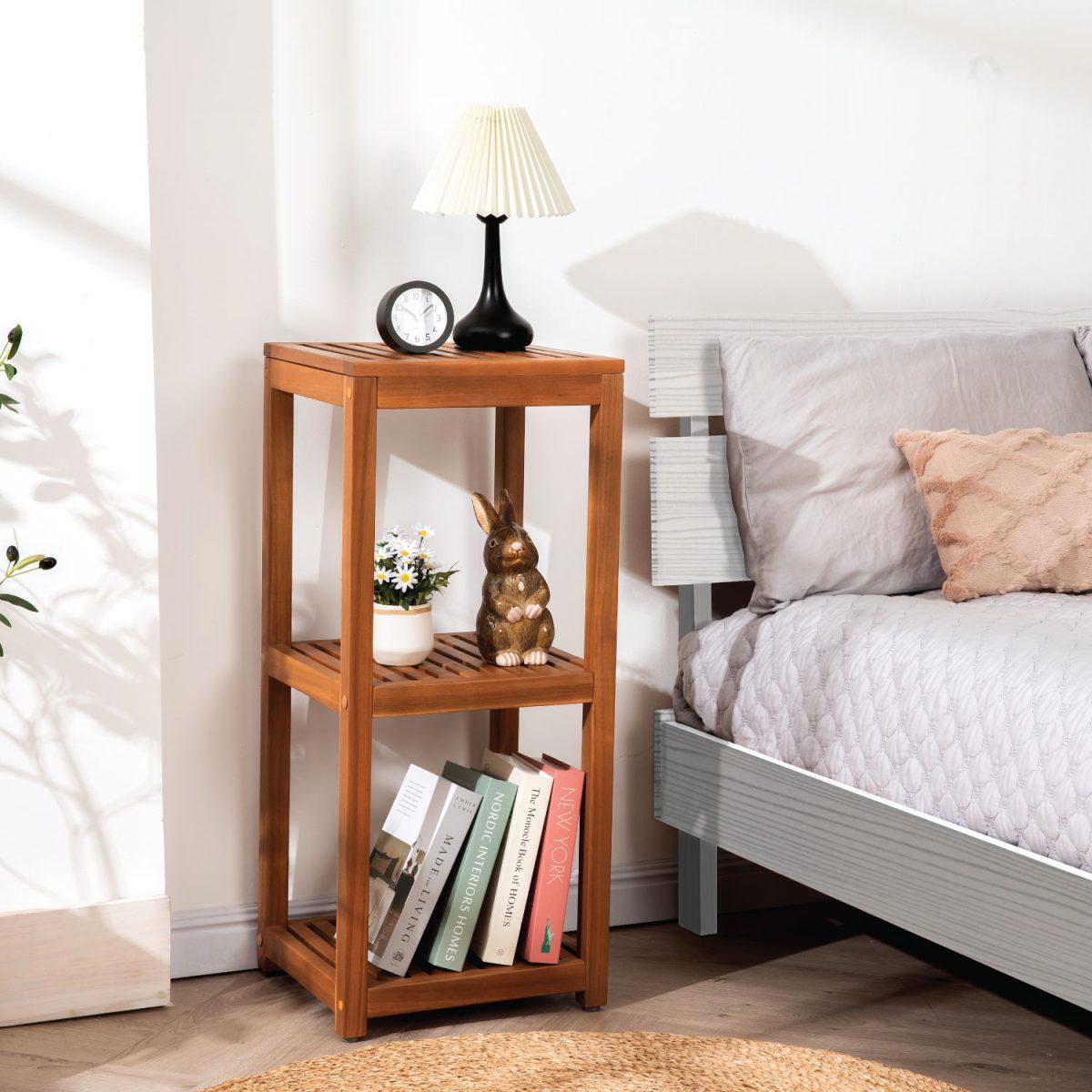 Arcbus 3-Tier Shelf – Stylish Wooden Storage for Modern Homes