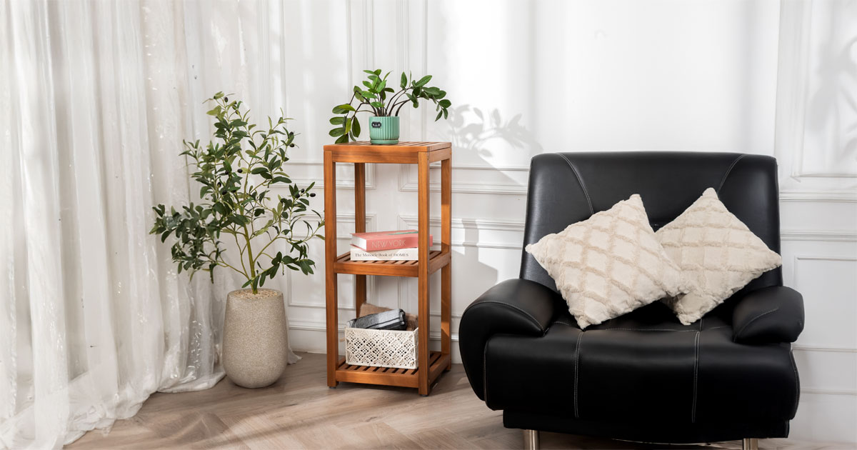 Arcbus 3-Tier Shelf – Stylish Wooden Storage for Modern Homes