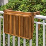 Balcony Hanging Table – Space-Saving Wooden Table for Small Outdoor Spaces