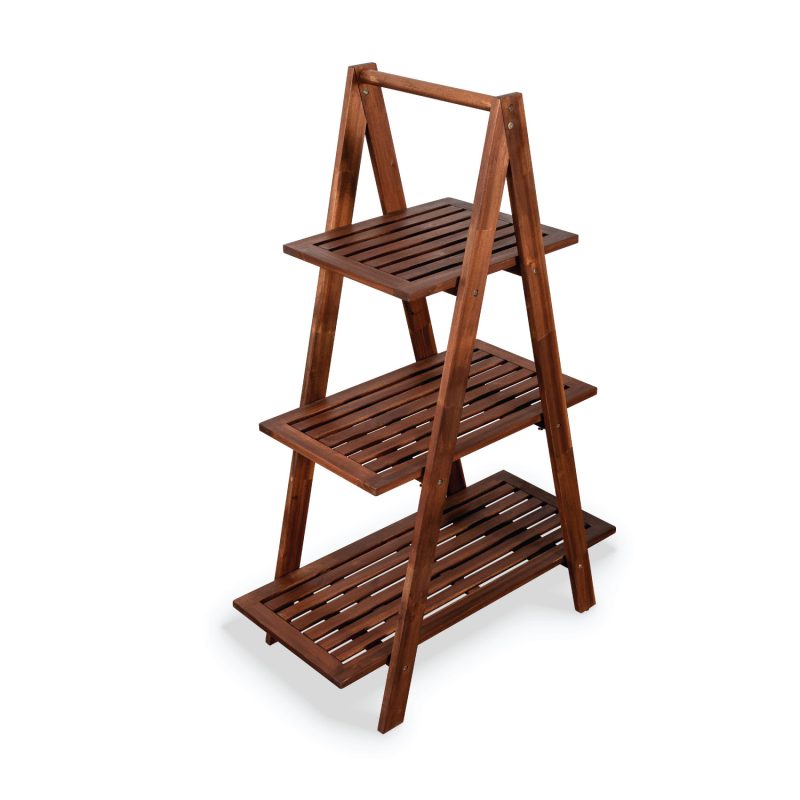 Cascade Shelf 3-Tier – Elegant Wooden Display for Modern Living Spaces