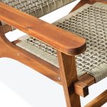 Classic Wicker Accent Chair – Timeless Handwoven Comfort for Indoor and Outdoor Spaces