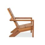Nordic Scandi Adirondack Chair – Minimalist Wooden Outdoor Chair for Modern Living