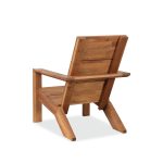 Nordic Scandi Adirondack Chair – Minimalist Wooden Outdoor Chair for Modern Living