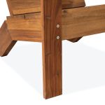 Nordic Scandi Adirondack Chair – Minimalist Wooden Outdoor Chair for Modern Living