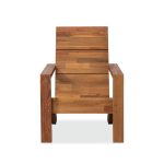 Nordic Scandi Adirondack Chair – Minimalist Wooden Outdoor Chair for Modern Living