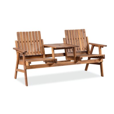 Outsunny Garden Bench Fir – Solid Fir Wood Outdoor Bench for Relaxing Spaces