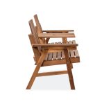 Outsunny Garden Bench Fir – Solid Fir Wood Outdoor Bench for Relaxing Spaces